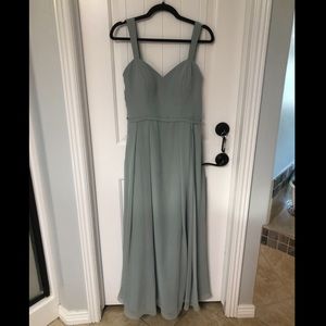 Azazie Simoan bridesmaid dress in Agave